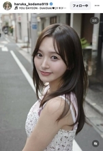 元ＨＫＴ４８、美容院でサラサラヘアに！振り向きショットに絶賛「クール過ぎ」「眩しくて見られなーい」兒玉遥