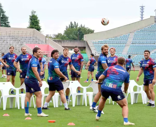 【ラグビー】イタリア代表、日本戦の前日はサッカー、テニスなどリラックスムード　２年前は大勝も「日本が難敵であることは分かっている」