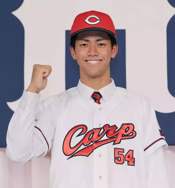 【広島】背番号「５４」のドラ６西川篤夢　目指すは「５」小園と「４」矢野を「足した選手に」