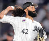 「【ロッテ】先発投手が２０試合ぶりの白星　アンドレ・ジャクソンが７回１安打１２奪三振無失点で２勝目挙げる」の画像1