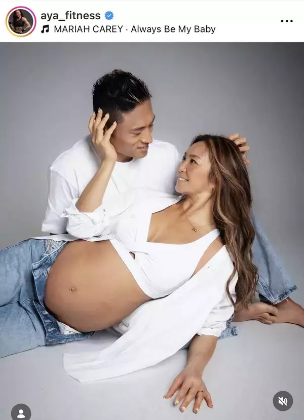 第１子妊娠中のＡＹＡ、イケメン夫と臨月マタニティーショット！「美しい」「神秘的」「お腹も随分大きく」