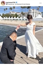 「結婚？と思ったけど…」谷まりあ、胸元ざっくり純白ドレスで魅了「美しいがあふれてる」「天使」「かわいいぃぃ」