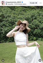 離婚発表の元ＴＢＳアナが「お知らせ」　お腹チラ見せ最新姿に「うぁ…美しい」「アイドルみたい」山本里菜アナ