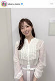 「テレ朝・田原萌々アナ、さわやか笑顔×ホワイトコーデが「美しい」「国宝です」「こんなお嫁さん欲しい」」の画像1