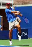 「錦織圭　最後の４大大会、全米オープンのシングルス予選出場を前に練習」の画像1