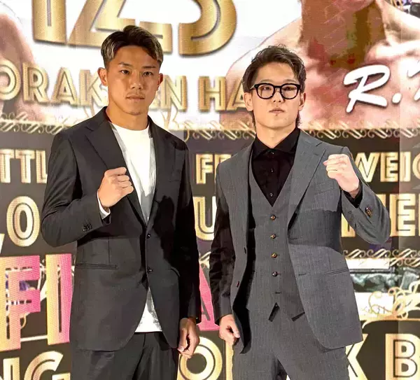 【ボクシング】優勝賞金１０００万円を懸け渡辺海と木谷陸が激突　賞金の使い道は「腕周りが寂しいので…」　１２・３フェニックスバトル