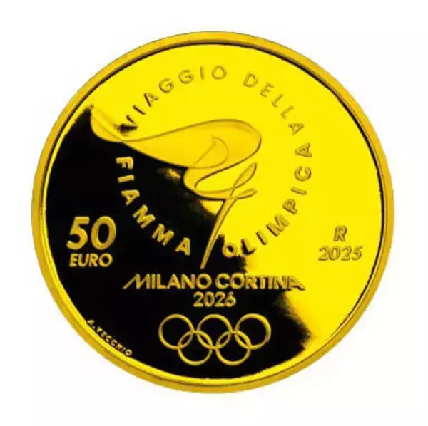 ミラノ五輪公式金貨が１３日から予約販売　５０ユーロ貨１３２万円、２０ユーロ貨３３万円、銀貨４種セット９万９０００円　売り上げの一部は選手強化などへ