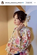 ３７歳元グラドル・中村静香の着物姿に「可愛いが大渋滞」白地に花柄で華やかさマシマシ！