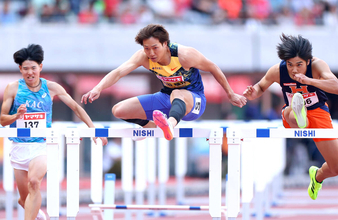 男子１１０Ｍ障害　昨年世陸代表の泉谷駿介が準決勝進出　予選通過を確信してゴール…陸上日本選手権