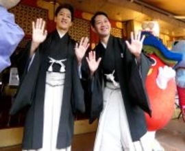 中村壱太郎「がっつり２人で」　尾上右近との「曽根崎心中物語」が京都・南座で開幕　「国宝」に登場した名作を新演出で