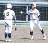 「【高校野球】浜松商が３試合連続１点差勝利で東海大会切符獲得　「打てる２番」山内瑛太が８回決勝ソロで７年ぶりＶ王手」の画像1