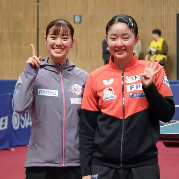 張本美和４冠支えたダブルス巧者の心遣い…女子複ペアの長崎美柚「負担少しでも減らしたい」