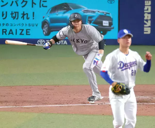 【巨人】中山礼都が今季１１打席目で初ヒット！快投の中日・金丸から快音