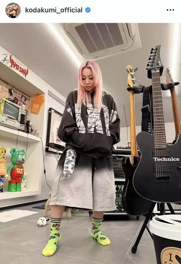 第２子妊娠中の倖田來未が最新ショット「元気で良かった」「可愛すぎる」…ピンク髪も話題