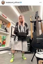 第２子妊娠中の倖田來未が最新ショット「元気で良かった」「可愛すぎる」…ピンク髪も話題