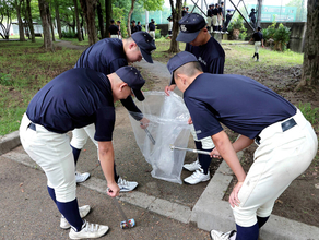 【高校野球】大産大付、打倒・履正社へ球場周辺のごみ拾い　夏過去３年で２度敗戦の中川易監督「３度目の正直を！」