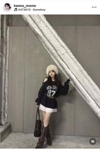 「顔ちっちゃ！！」カジサックの美人娘・梶原叶渚の肩出しコーデに絶賛の嵐「可愛い」「同じ人間とは思えない」