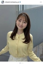 「テレ朝Ｎｏ．１」森山みなみアナ、ワンピ着こなすショットに「最強すぎる」「お姫様みたい」と反響