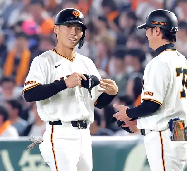 【巨人】平山功太がプロ初ヒット！東京Ｄデビュー戦で待望の快音　５日に育成から支配下契約の３年目