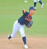 「【Ｕ―１８】明大との練習試合をドジャース、ヤンキースなど日米１０球団が視察　横浜・織田翔希は自己最速タイ１５７キロで２回０封」の画像1