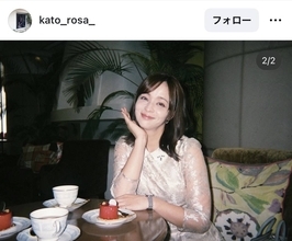 電撃離婚公表の加藤ローサ、二の腕あらわ！白のレースワンピ姿でギャルピース「少女みたいでカワイイ」「これで２児の母なんて！」