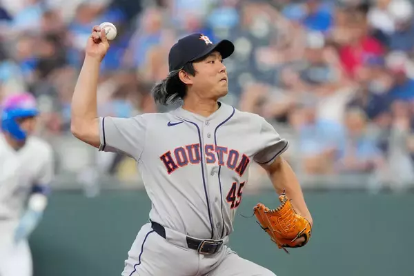 アストロズ今井達也「フォーク投げて親指の爪ささった」右手甲側薬指付近から出血のアクシデント…初回先頭弾被弾など４回途中２失点