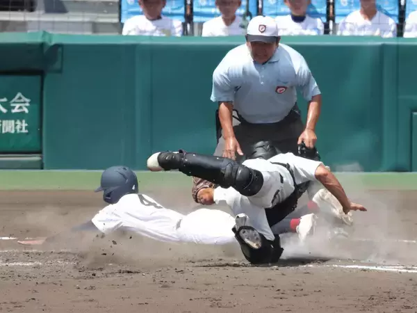 【甲子園】熊本代表・有明、初戦ミラクル勝利の立役者・永田晴輝が足で魅せる…二塁打→三盗→ヘッスラ生還で３点目