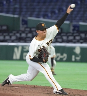 【巨人】期待の３年目育成左腕・千葉隆広が打者３人斬りでアピール成功　９月にはファームデビュー戦で初勝利…練習試合・鷺宮製作所戦