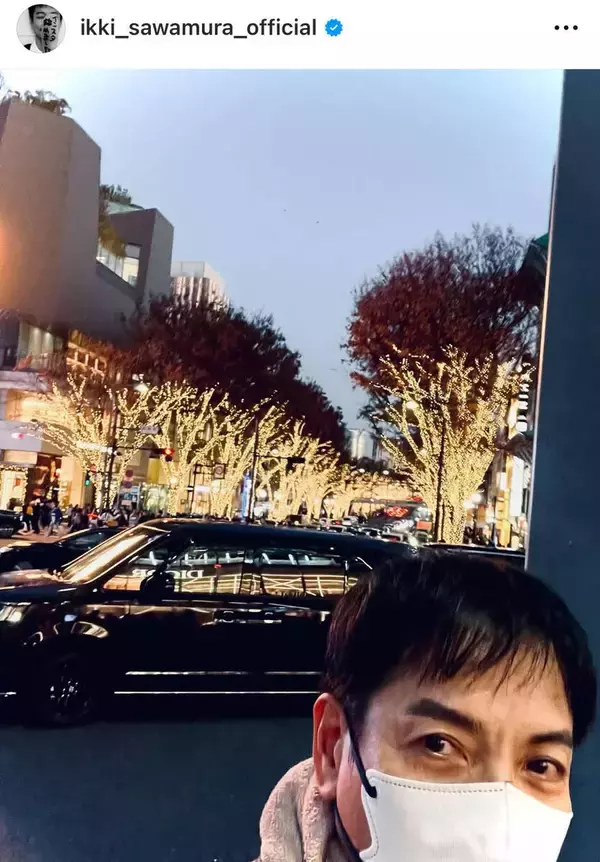 人気俳優が原宿に！「きゃー会いたかった」…マスク姿の沢村一樹