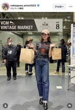 元ＮＨＫ・中川安奈アナ、ピタッとミニＴコーデ披露！　抜群なスタイルに「カッコいい」「素敵です」