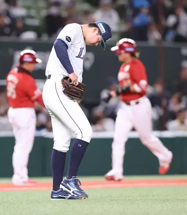 「【西武】楽天に敗れ３連敗　先発した渡辺勇太朗が６回７安打６失点と踏ん張れず」の画像