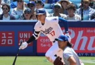大谷翔平、今永昇太との２打席目に快音　鈴木誠也が待つ右前にクリーンヒット…１２試合ぶり一発は出るか