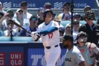 大谷翔平、３打席目は左飛で本拠地ため息　登板翌日は打者で復帰…今季４個目の盗塁も記録、２戦ぶり７号にも期待　
