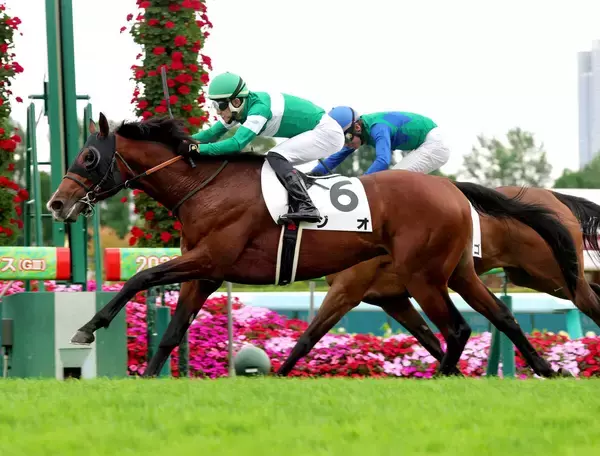 【札幌２Ｒ・２歳未勝利】ジオが動いた！　２戦目で鮮やかに一変して丹内祐次騎手「ブリンカーの効果が利いていた」