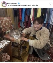 望月理恵アナ「デートにも最高だな〜と」猫やイルミネーションに癒やされる姿をアップ！