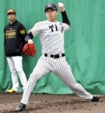 【阪神】門別啓人、伏見寅威との“東海大札幌出身バッテリー”実現　ブルペンで変化球交え５４球