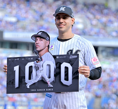 【ロッテ】ネフタリ・ソトが通算１０００試合出場を達成　プロ野球５４５人目