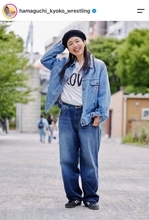 「モデルさんだと...」４８歳五輪メダリストの私服ショットに「いつもオシャレ」「センスいい！」「あこがれ」...浜口京子