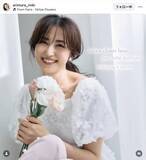 「２児の母・有村実樹、春らしい白のレースのドレス姿が美しすぎる！夫はフジ・榎並大二郎アナ」の画像1