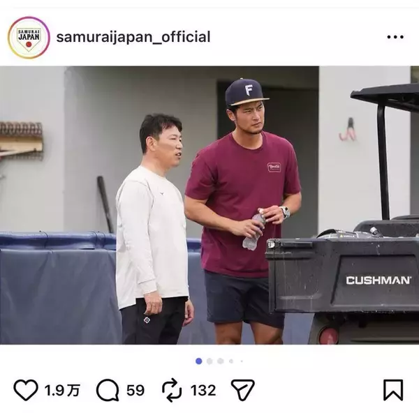 ダルビッシュ有アドバイザーが侍ジャパンの練習に再合流　日本時間１５日にベネズエラと準々決勝