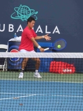 錦織圭　２回戦の相手は、世界２４位、１９歳の新星ホダル（スペイン）に決定　練習は約４５分で問題なし
