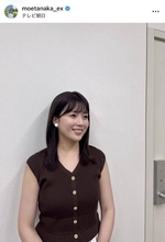 テレ朝・田中萌アナのピッタリノースリコーデにくぎ付け！「かわいい…」「萌キュン」「お似合いです」と反響
