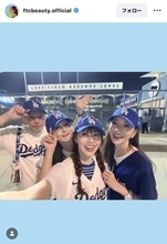 「美のカリスマ」君島十和子さん　家族でドジャース観戦！還暦と思えぬ美ぼうに衝撃「憧れのファミリー」