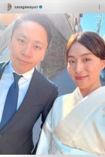ＴＢＳ退社から５年…夫婦ショットが素敵！フェンシング太田雄貴氏の妻・笹川友里「お似合い」２児の母