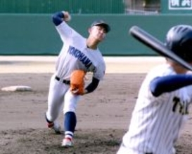 【高校野球】横浜・織田翔希が最速１５２キロで３回０封５奪三振　今季初対外試合で快投、春連覇へ着々