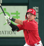 「【広島】持丸泰輝がプロ１号「本当に自信に」過去３年は出番なしの育成出身７年目　１１失点の翌日スタメン落ちから途中出場で９回同点弾」の画像1
