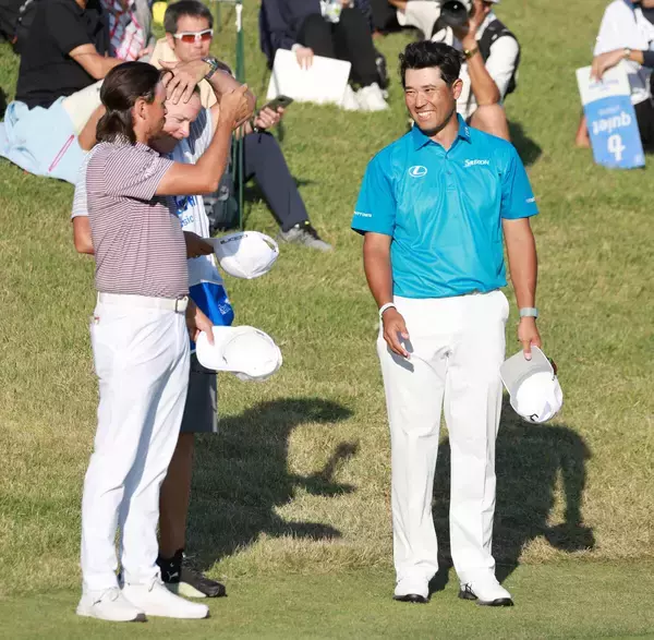 【米男子ゴルフ】松山英樹バーディー締めに右ガッツ　前日プロアマ途中棄権も「試合に出ている以上は関係ない」