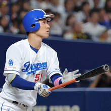 【中日】４戦ぶりスタメンの上林誠知が５番＆石川昂弥が６番　４連勝なるか　本拠地３連勝中の大野雄大が先発…阪神戦スタメン