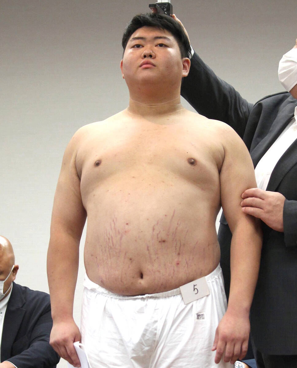 元ラグビーＵ―２０日本代表・原口慎太郎、昨年の高校横綱・沢田一輝ら５人全員が合格　新弟子検査合格者発表