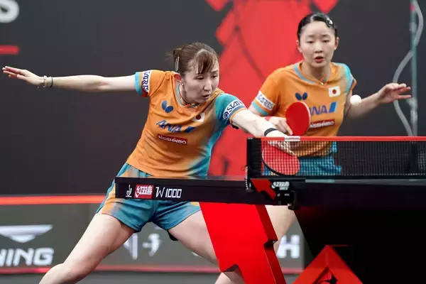 【卓球】「ひなみわ」早田ひな、張本美和組が中国撃破でＶ王手　引っ張るのは８歳下の１７歳「張本選手に助けられた」